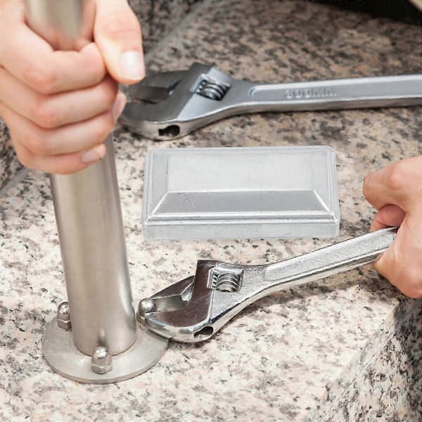 4 st Stolplock Skydd Dekorativa Staketstolplock Ersättning Rektangulära Stolplock 10x5cm