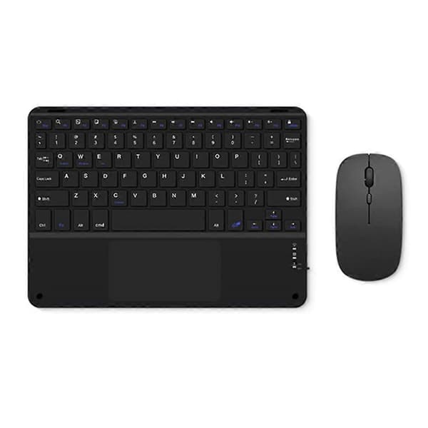Touchpad Bluetooth-tastatur med mus til pc-tablet Gaming trådløst tastatur sort Black