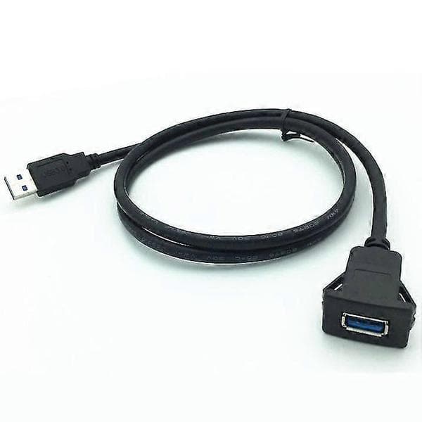 USB Panel Flush Mount Kabel USB 3.0 Forlænger USB Mount, Dash Mount, Flush Mount, Panel Mount Kabel, Til Bil, Båd, Motorcykel (firkantet enkelt USB 3.0
