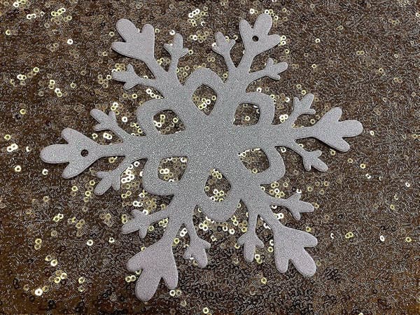 Glitter Snøfnugg Banner Julebordpynt 1 Stk Blå