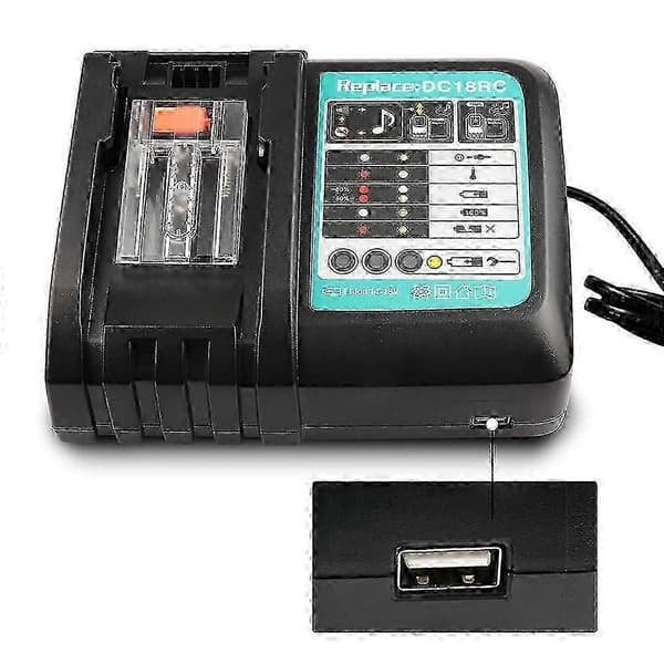 Oplader til Makita Dc18rc 14.4v 18v Li-ion