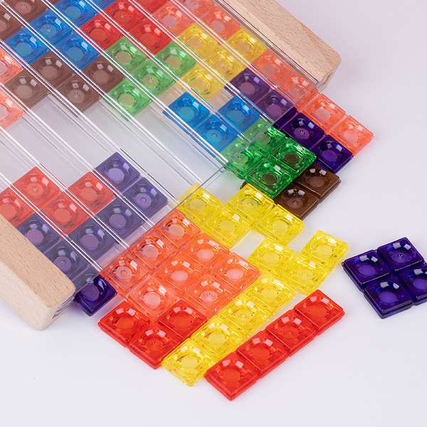 Barns 3D tredimensionella akrylbyggklossar pussel pedagogiska leksaker med ständigt föränderligt Tetris-pussel.