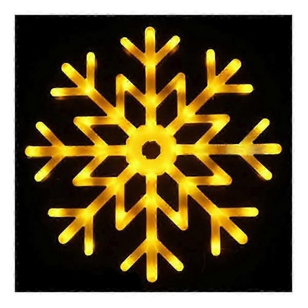 40 cm LED Snefnug Multicolor Lys Vedhæng Snowflake Lantern