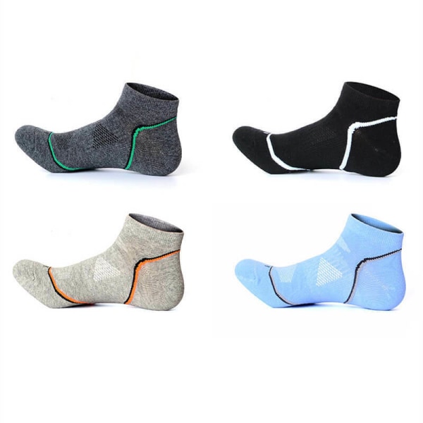 4pairs Men Ankle Socks Comfort Athletic Dress Quick Dry Outdoor Sport Breathable