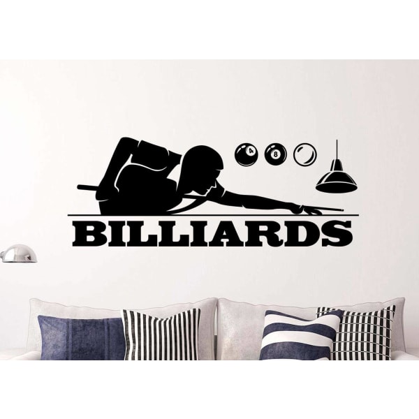 Billiards Sports Wall Stickers Vinyl Decals Snooker Players Home Recreation Area