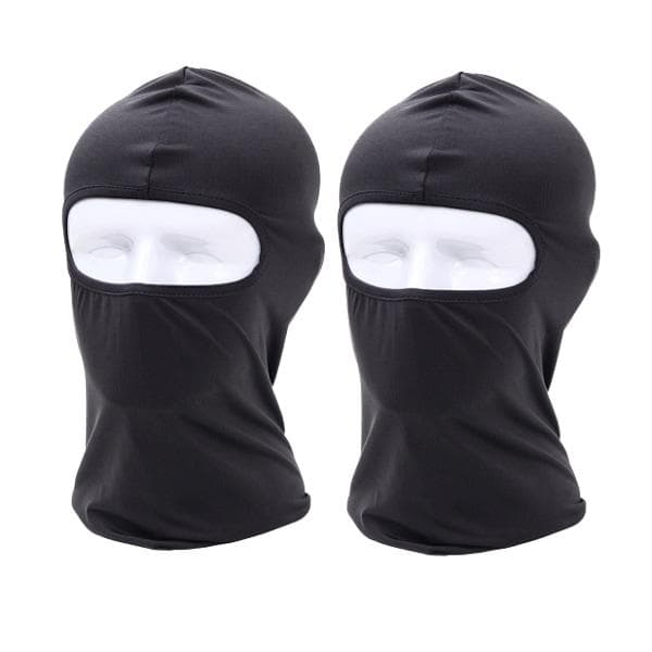 Balaclava / skidmask / MC-huva Svart 2-pack 2-pack M
