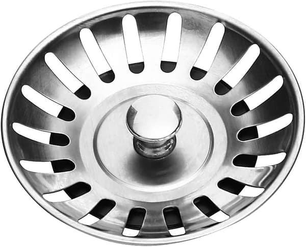 Vaskefilterplugg i rustfritt stål, vaskefilteravfallsplugg, porestørrelse: 78 mm 4 stk.