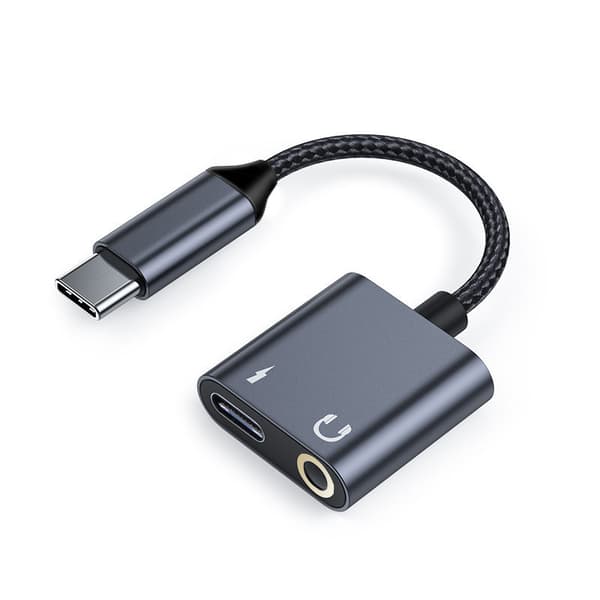 USB C til 3,5 mm hovedtelefonadapter 2 stk. Hi-Fi DAC-chip