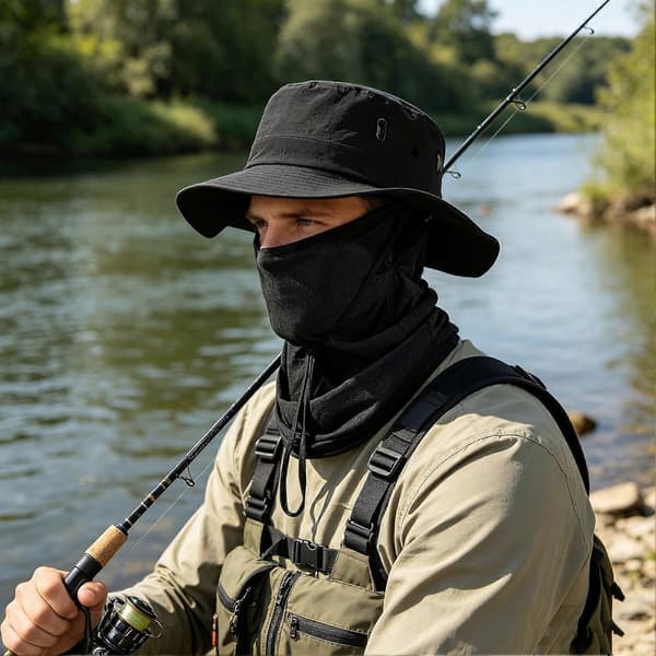 Fiske Solhat – Is Silke & Hurtigtørrende – til Vandring & Udendørs Sport Light Grey One Size
