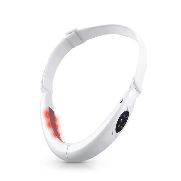 Facelift Device Massager Microcurrent V-shaped Facial Vibration Massager Double Chin Reduce Facelift (white)-9-26