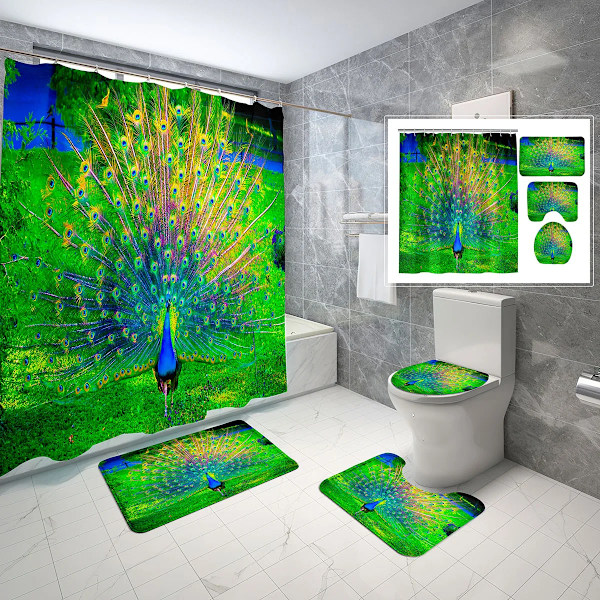 Bathroom curtain and sale shower curtain sets