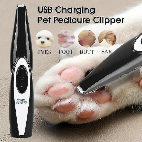 Professionell Pet Foot Hårtrimmer Hund Grooming Frisör