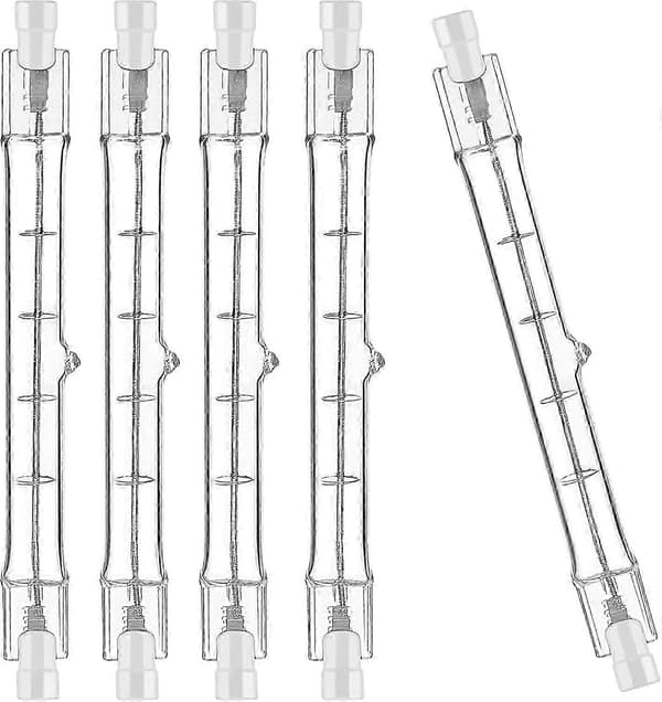5 stk R7S halogenlampe 78mm 80W dimbar pære 230V