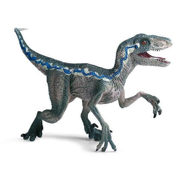 Velociraptor Dinosaurieleksak Realistisk Rörlig Käke Miljövänlig Solid Plast För Barn Present Multicolor one-size