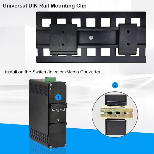 4st DIN-skena fäste Clip Snap in Din-Rail monteringsfästen DIN