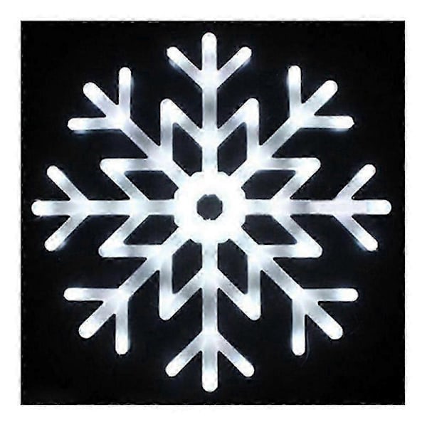 40cm LED Snöflinga Multicolor Ljushänge Snowflake Light White
