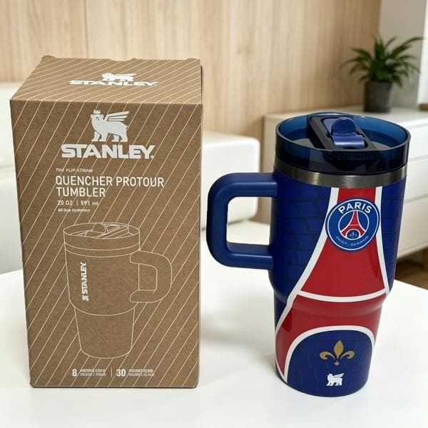 Samägd 20oz isolerad bilmugg, stor kapacitet, vakuum bärbar sugrörsmugg, ismugg