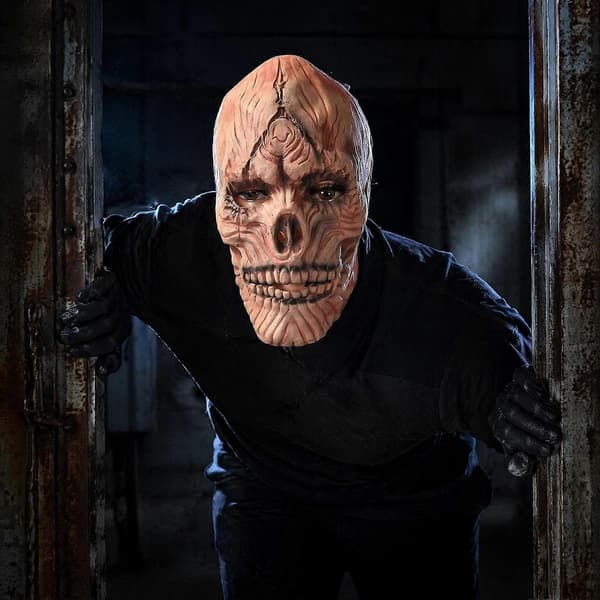 Läskig Latexmask – Helansiktsskräck – för Spökhus A