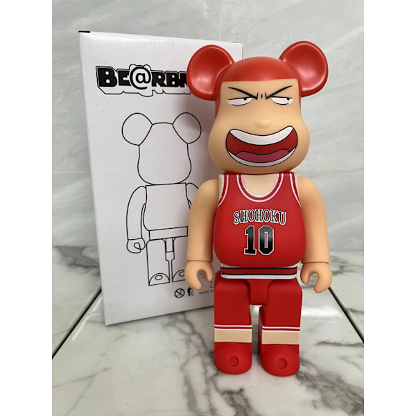 Bearbricks 400% Violent Bear Byggklossar Björnmodell Handgjord Samlarleksak Present Mode Ornament Skulptur Staty 28CM Jersey 10