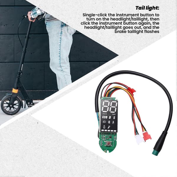 36V 350W Controller Dashboard Accelerator Scooter Udskiftningssæt til E-Scooter Controller Accelerator Sæt Svart Silver