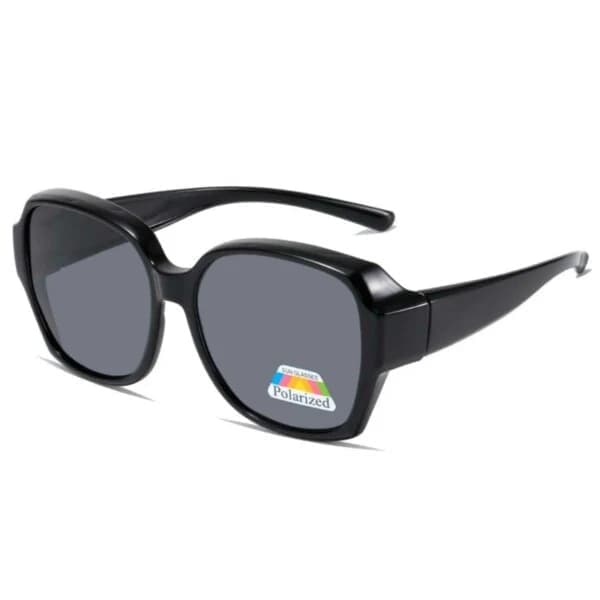 Sunglasses Over Glasses Suncovers Polarized Black