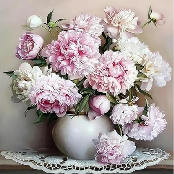30*40cm Diamantmålning, Diamantkonstset Vuxen Blomma Diamant Smärta