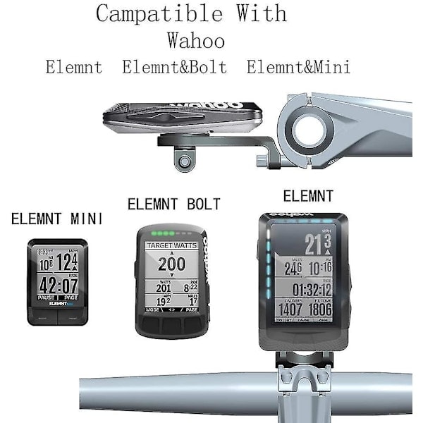 Wahoo Mount, Out Front Combo Cykelfäste för Wahoo Elemnt, Wahoo Elemnt Bolt, Wahoo Elemnt Mini och Kamera (Wahoo Mount)