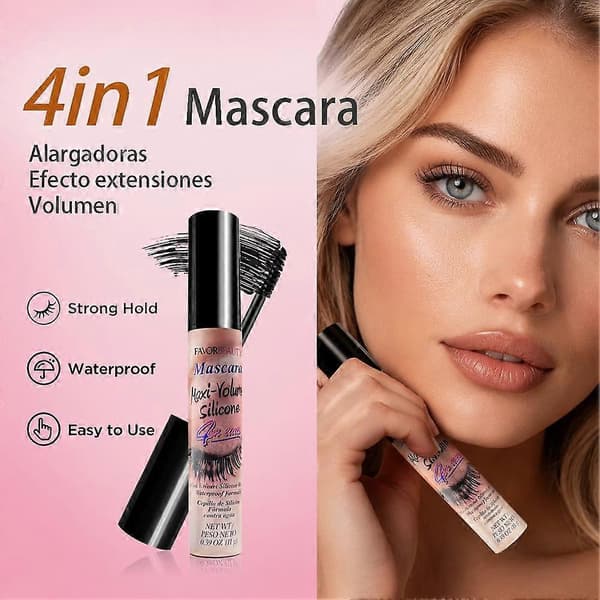 Vattenfast Mascara Kladdfri Volymgivande Förlängande Långvarig #04 1pcs