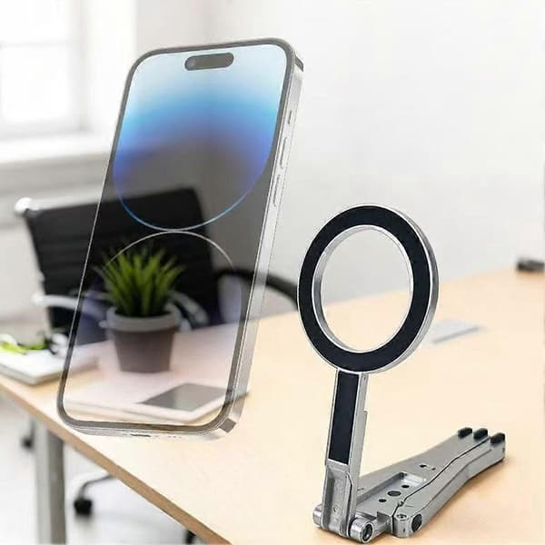 Magnetisk telefonholderstativ - Sammenleggbar Tripod Selfie Stick - ABS-plast Lightgray onesize