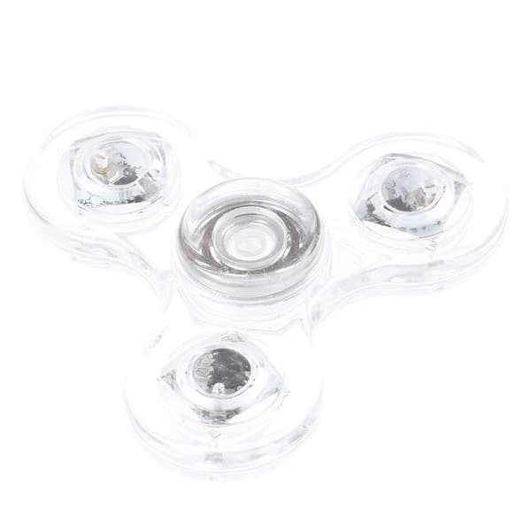 Lysande LED-valo Spinner Käsihyrrät Hehku pimeässä valossa