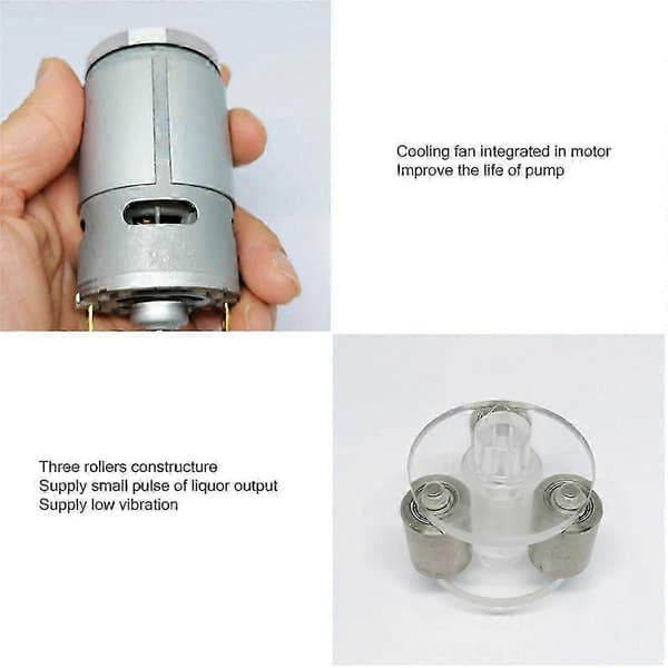 DC 24V Peristaltisk Pump med Högt Flöde 3000ml/Min Vätskeöverföringspump PHARMED BPT