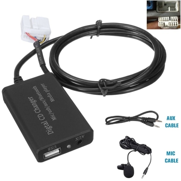 Bilstereo Radio Trådløs Bluetooth-kompatibel Adapter Grensesnitt Kabel Musikk Mottaker Modul for Honda-Accord Civic-CRV