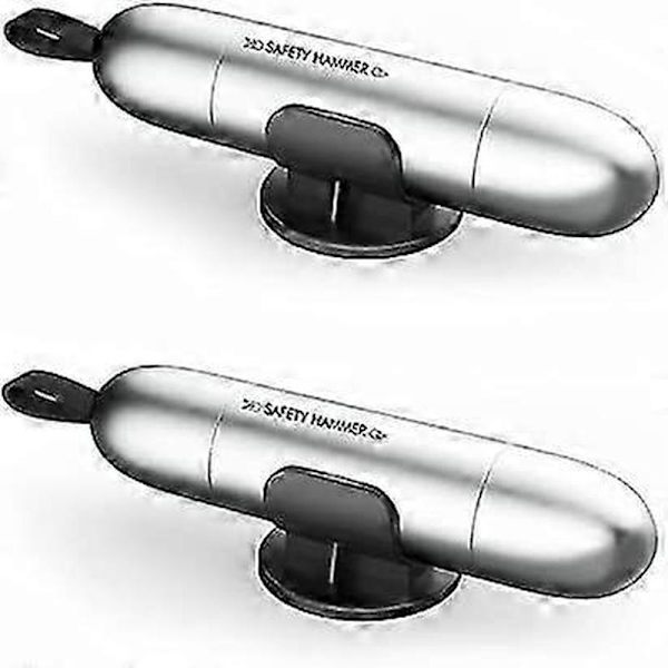 2-pack Multifunktionell Säkerhetshammare Glasbrytare