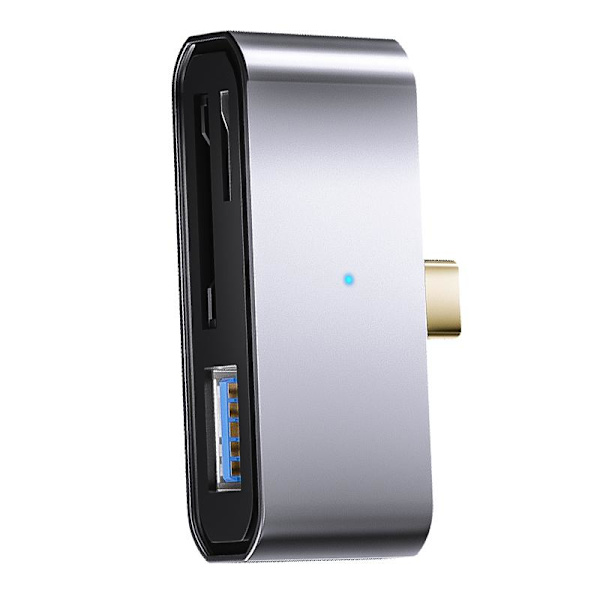 Guldbelagt T-C til USB + SD/TF-adapter