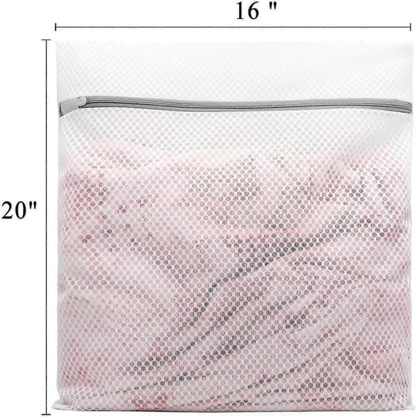 3 stk. Holdbare vaskeposer med honeycomb-net til sarte tekstiler 3Large
