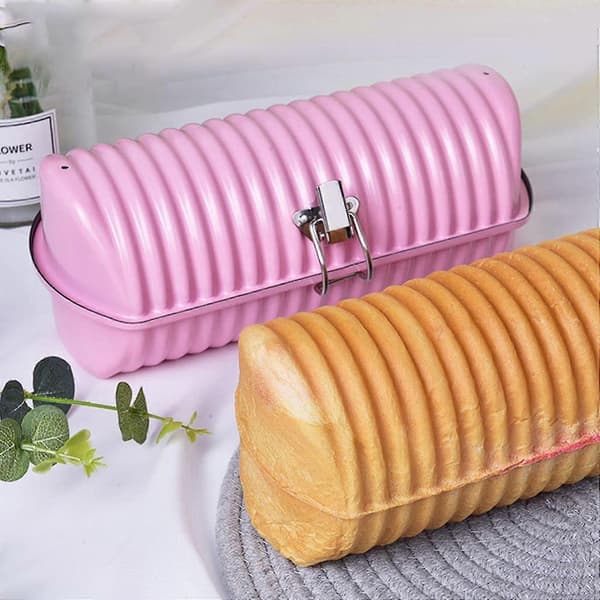 Brødform i kulstofstål, brødform, toastkage, cylinderformet toastboks