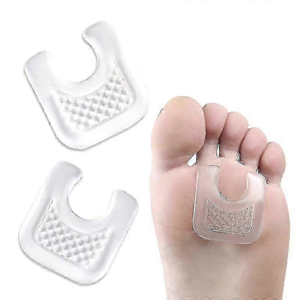 U-formede Gel Callus Pads, Vandtætte Callus Beskyttere Mod Gnidning På Sko, Genanvendelige Callus Puder (10 stk., Hvid)