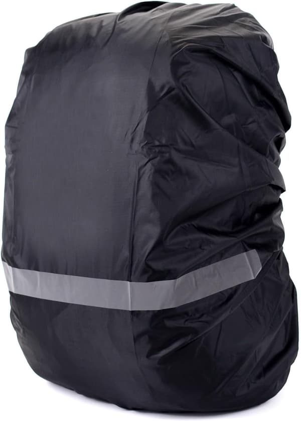Sadesuoja repulle heijastinteipillä Musta (30-40L)