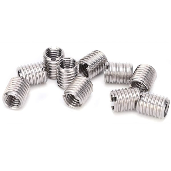 10 st Insatsmutter, Honmutter M8*1.25 Hanmutter M10*1.5 Längd 12mm Bottenhål 9.0mm Hylsa Socket Skruv Reduceringsomvandlingsverktyg