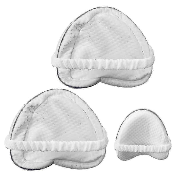 Knæpudebetræk, 2-pak, fibermateriale, med elastikrem og lynlås, hvid, 25x25cm, åndbart holdbart