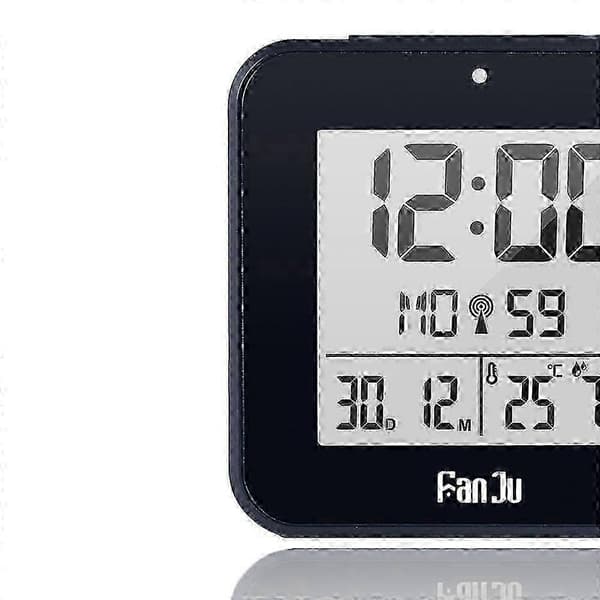 Radiostyrd väckarklocka med touchsensor, inomhustemperaturdisplay och snooze