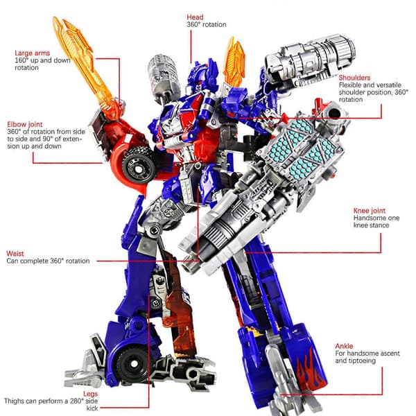 Deformasjonsrobotleketøy, deformerte bilrobotleker, actionfigur deformasjonsbilmodellgave til barn jenter gutter Orange