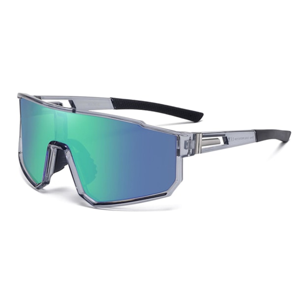 Polariserede sports solbriller, ultralette, antirefleks, UV-resistente, coatede linser, softball cykelbriller, sportsbriller Grey,Green B
