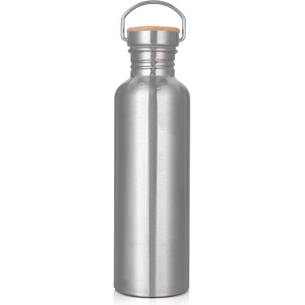 1L Stainless Steel Water Bottle, Sports Water Bottle, BPA-Free Leak-Resistant Metal Water Bottle for Sports, Gym, Travel, Camping