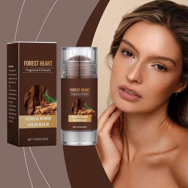 Sandeltræ Fast Parfume - Skovhjerte Duft 4-8 timer - Netto: 15g/0.53oz C1E1