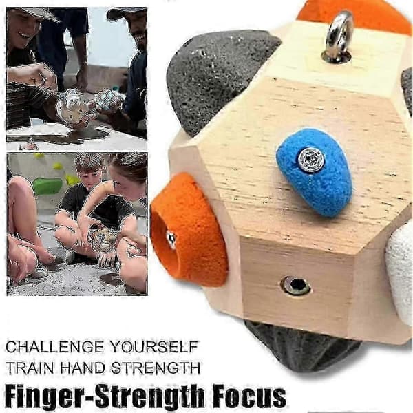 Fingerstyrketræning 3D Boulderblok - Multifunktionel Håndklatrekugle &