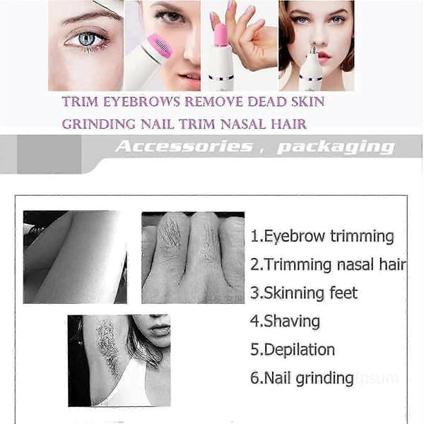 Pluxy Epil Pro 3.0 Ansigts-hårfjerner til kvinder, trådløs genopladelig epilator med Xinda-system