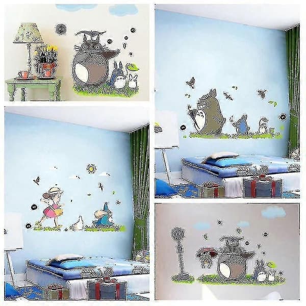 Tecknad animation vinyl Totoro väggdekaler tapeter - MXBC