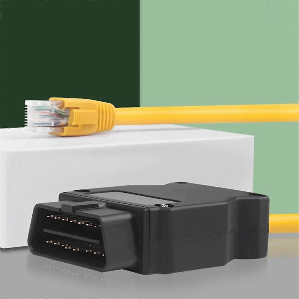 För ICOM OBD2 Kodningsdiagnostikkabel Ethernet till Data OBDII Kodning Dolda Data Verktyg Kvalitet ENET Kabel