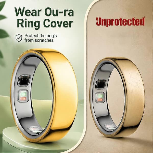 Erittäin ohut kalvo Oura Ring Gen 5 Hydrogel-näytönsuoja hopea Size 11 10PCS